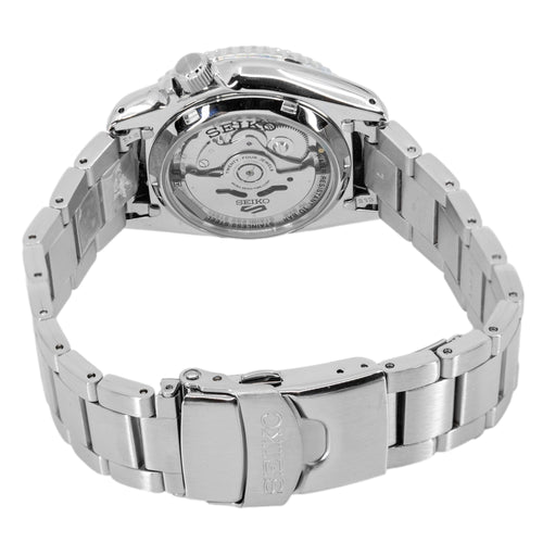 Seiko 5 Sports SKX Midi Automatic Teal Dial Silver Steel Strap Watch For Men - SRPK33K1 - Image 3
